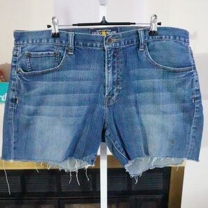 Lucky Brand sz 38 221 Original Straight Mens Denim Cutoff Shorts